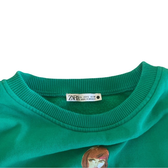 Zara Graphic Crewneck Sweatshirt L - Picture 4 of 4